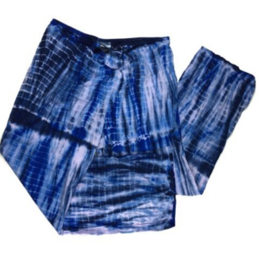 Lucky Brand Bathing Suit Cover Up Pants Tie Dye